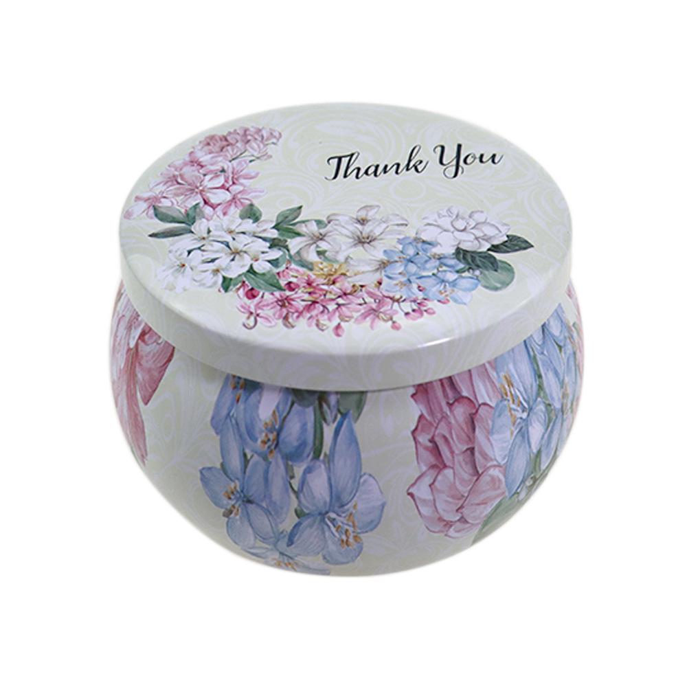2.2 Oz Tea Pear Paste Candy Tin Gift Box with Candle Can Storage