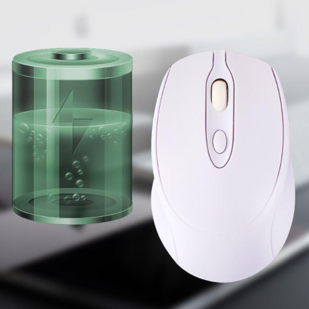 Rechargeable Ergonomics Wireless Mouse 2.4Ghz+BT5.0 Morandi Wireless Mouse  PC/Laptop