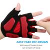 Mens Cycling Gloves,Half Finger Biking Gloves Road Bicycle Gloves Gel Pad Shock-Absorbing Anti-Slip Breathable MTB Gloves Women