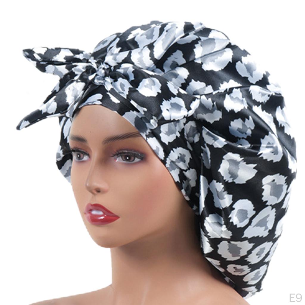 Satin Bonnet Sleep Hat, Cover for Hair Care, Hat Soft Night Sleeping