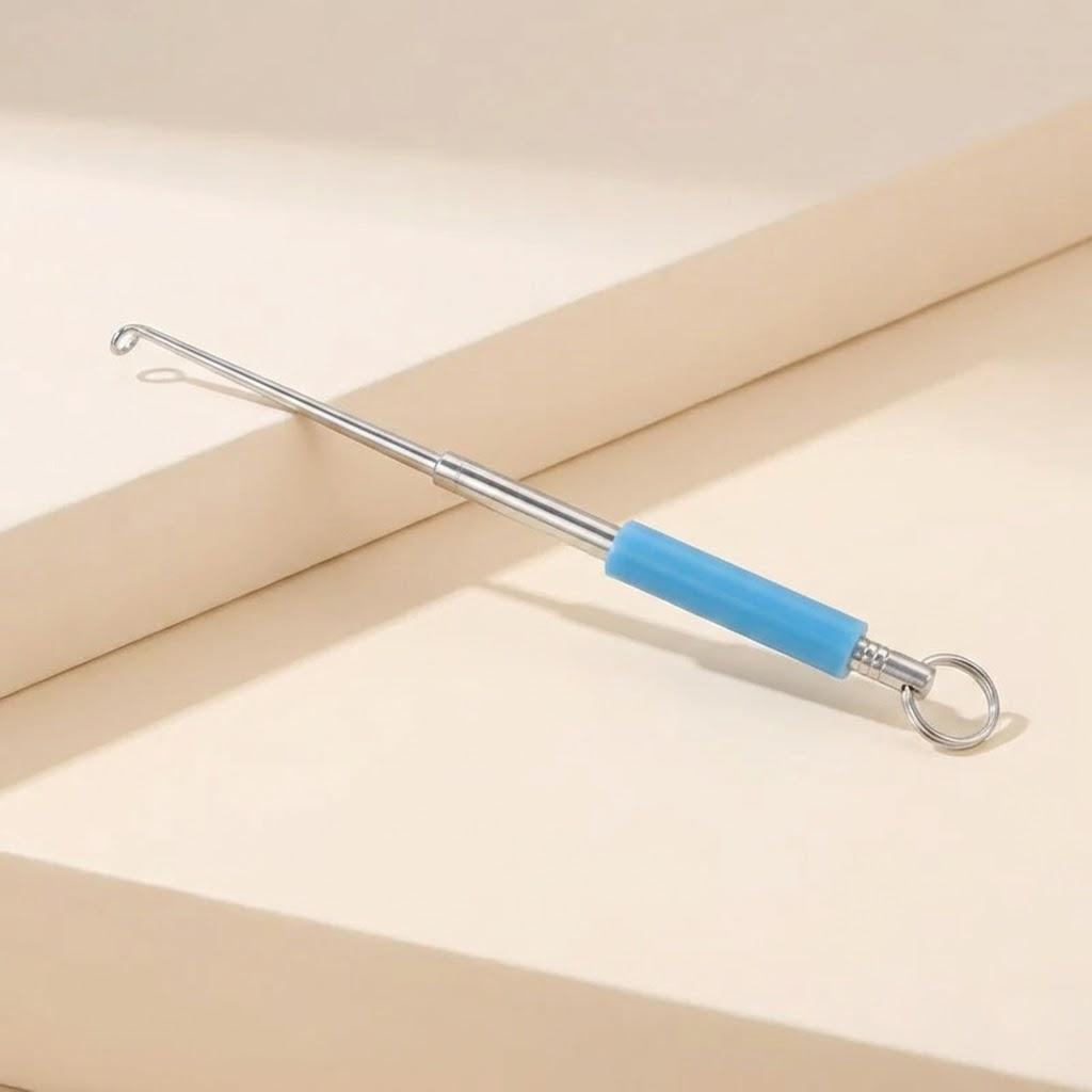 

Stainless Steel Fish Hook Remover Safe Fishing Hook Extractor Rapid Decoupling Fishing Tool синий