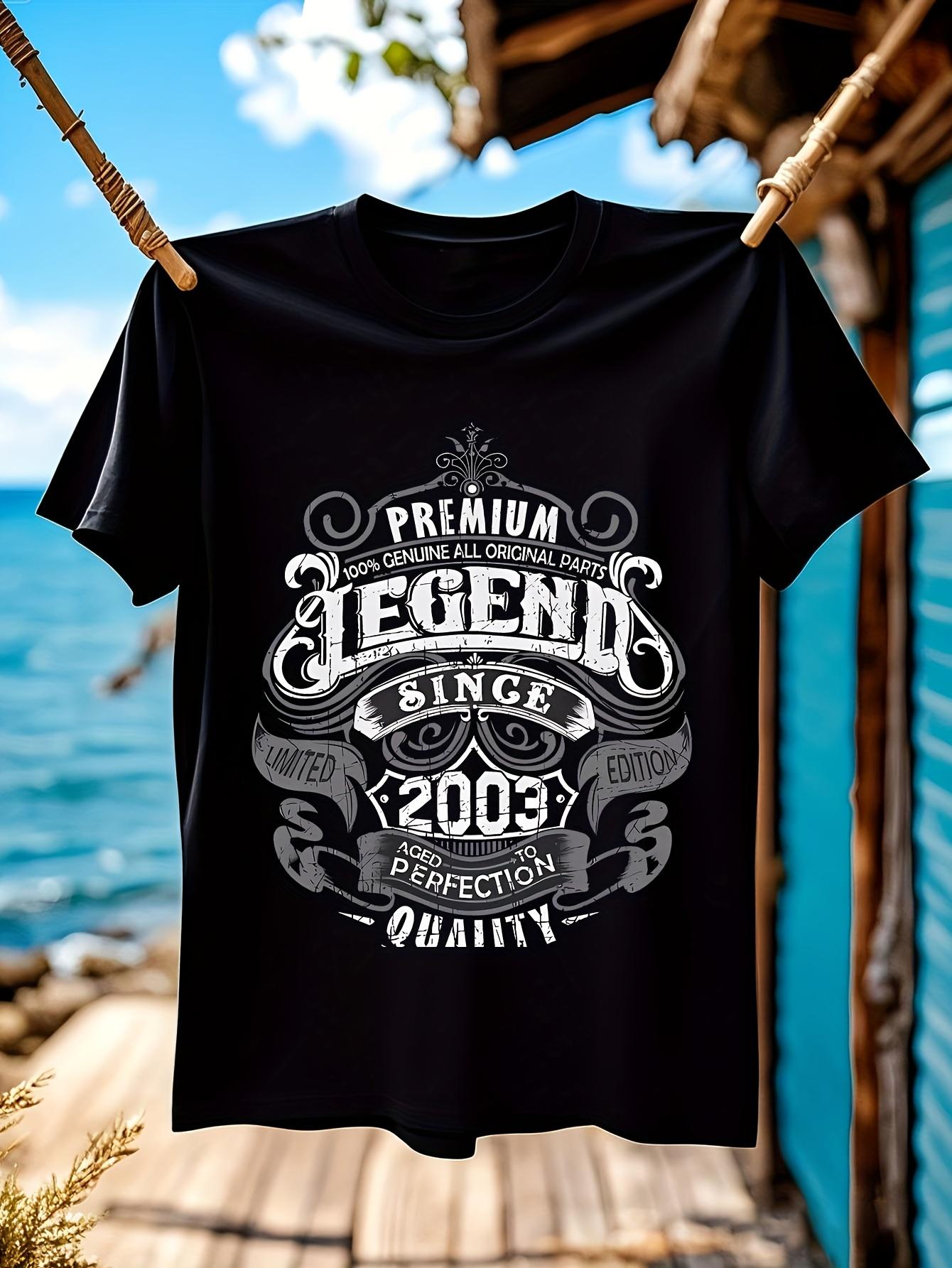 21st Birthday Tshirt Vintage 2003 Birthday Boy Graphic Te... XXXXL