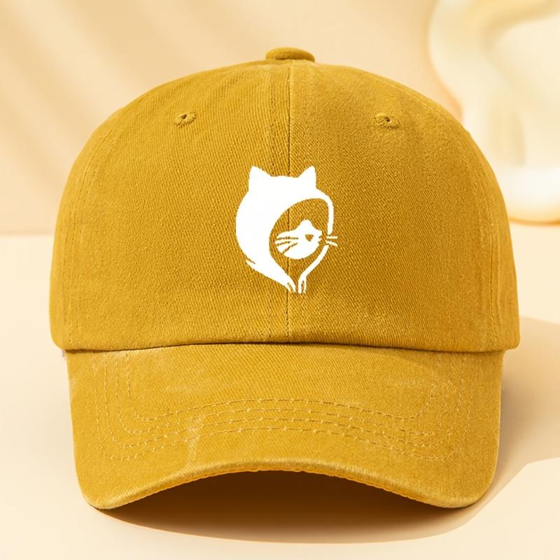 Cat Printed Baseball Caps Can Provide Shade and Sun Protection, Making Them Perfect for Outdoor Sports, Camping, and Casual Wear