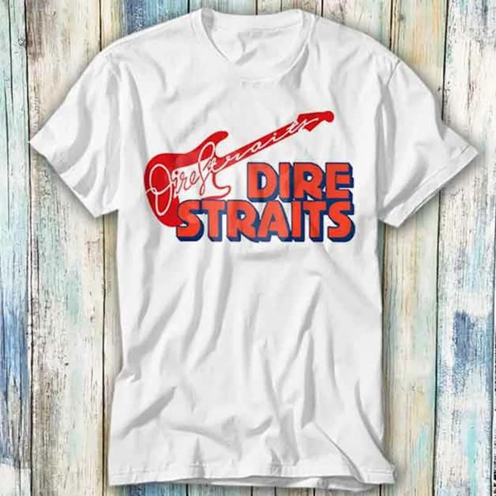

Dire Straits Band For Fans Heavy Cotton White Full Size Unisex Shirt Unisex T-Shirt XXL