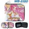 K-Pop Demon Hunters Short PU Zip Wallet Anime Card Holder Mini Coin Purse Black 1pcs