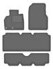 Veloursgraphit-Autofußmatten für: Renault Espace IV 7-Sitzer (2002-2012)