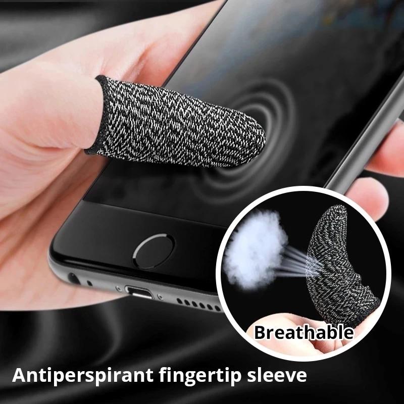 Finger Cover Game Controller For PUBG Sweat Proof Non-Scratch Sensitive Touch Screen Gaming Finger Thumb Sleeve Mobile Gloves