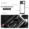 Soft Carbon Fiber Gear Shift Cup Holder Frame Cover for Skoda Octavia 2015 2016 2017 2018 2019 2020 Car Interior Accessories.