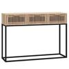Vidaxl Stolik Konsolowy, 105X30X75Cm, Materiał Drewnopochodny I Żelazo