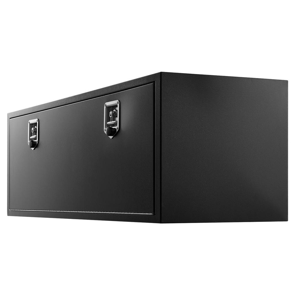 Underbody Truck Tool Box, 1524 x 457 x 457 mm Heavy Duty Steel Trailer Storage Box with Lock & Keys, Waterproof Trailer Storage Organizer Under Body