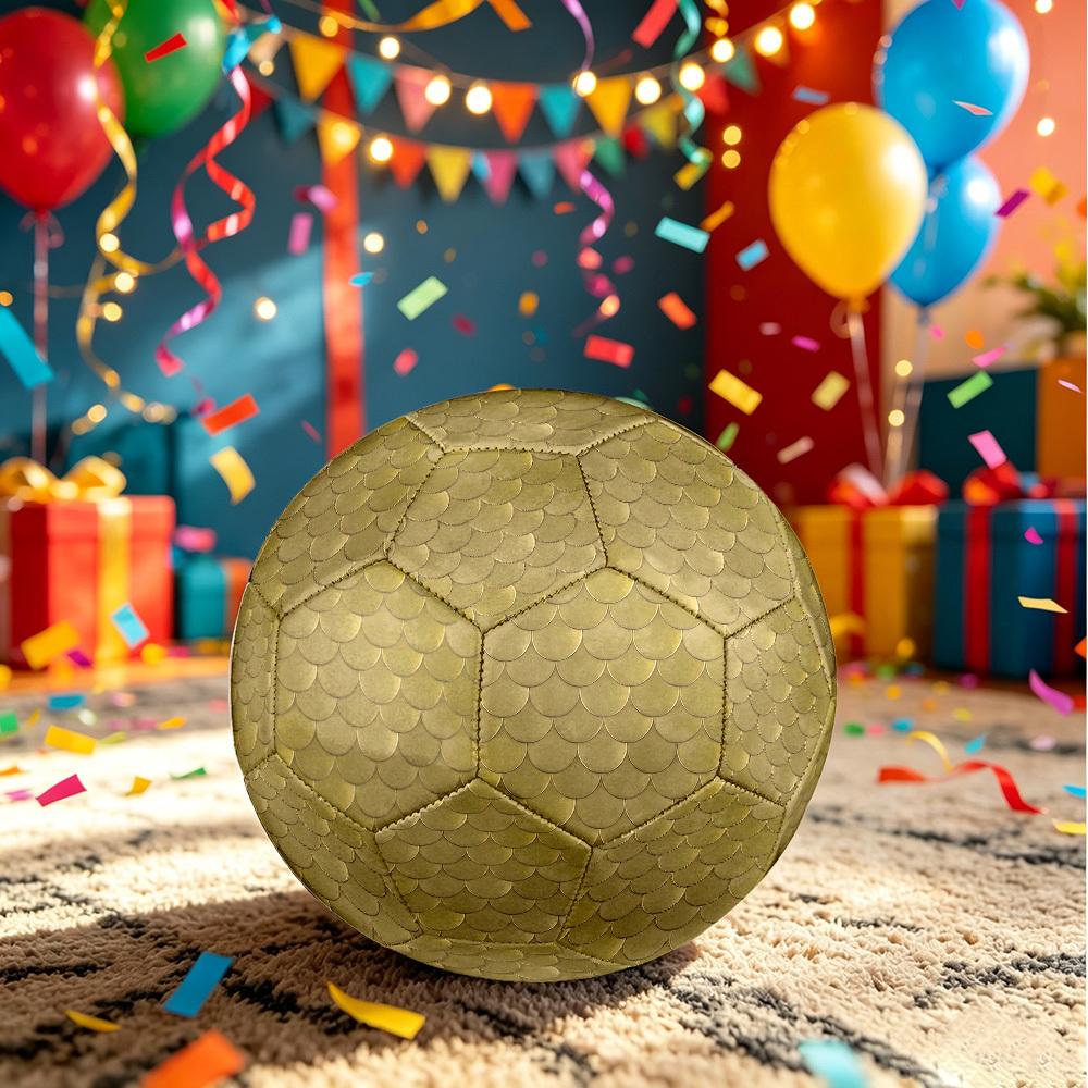 1pc Golden Scales Size 5 Soccer Ball Professional Match Training Football Indoor &Outdoor Sports Ball Lightweight Durable C6589