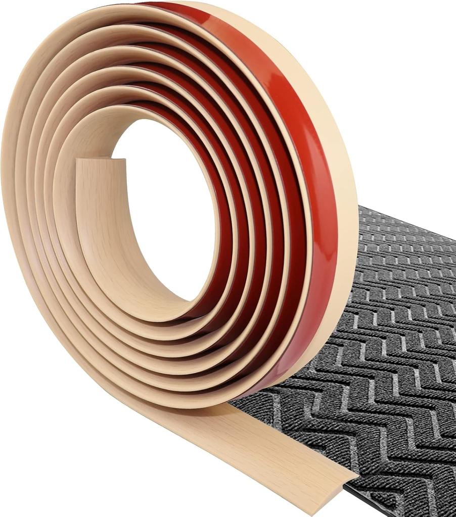 1PC 1mx3.5cm Self Adhesive Wood Grain PVC Strip Easy Install Floor Transition Sealing for Home Decoration Edge Trim Strip Home A
