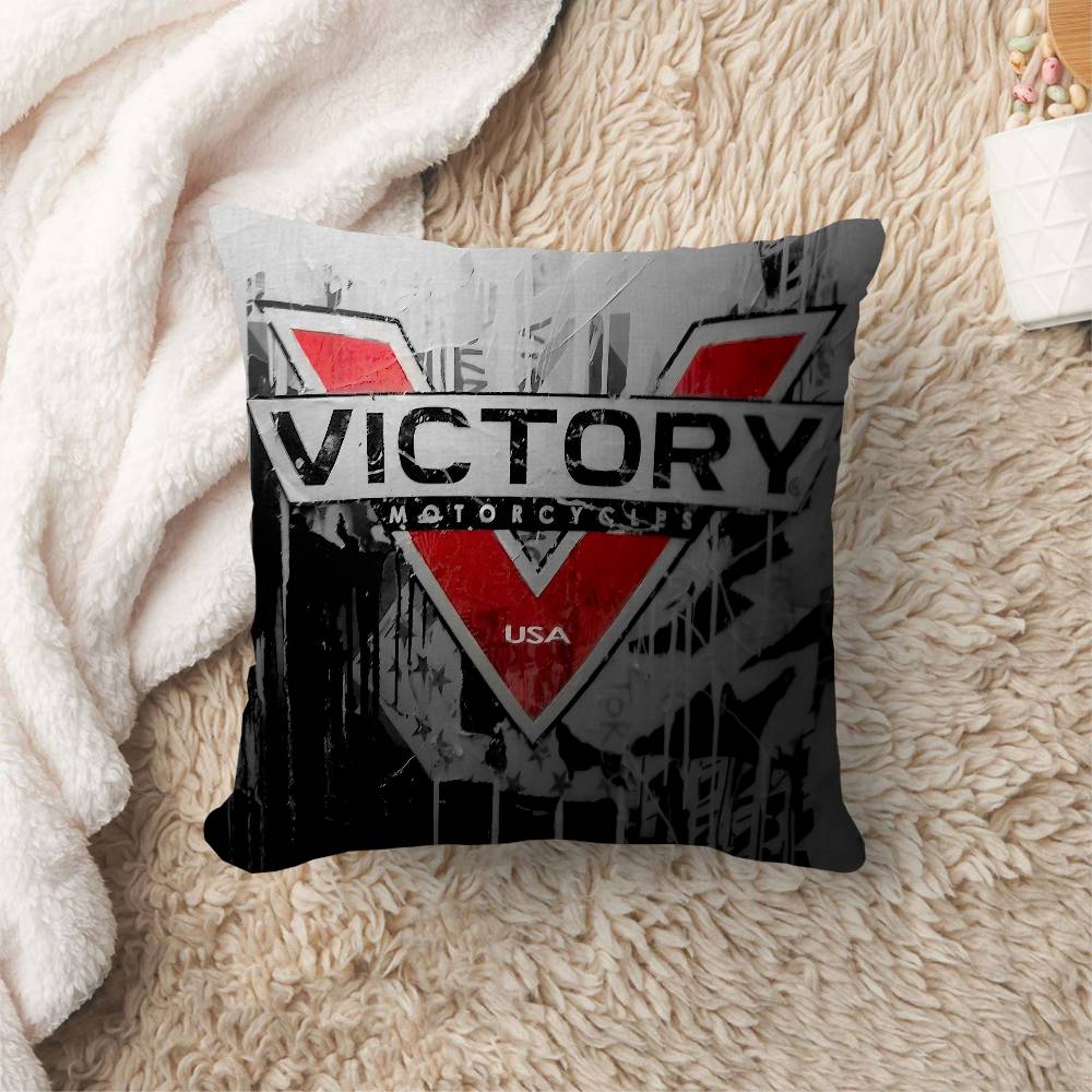 V-Victorys Motorcycles Racing Office Cushion Pillowcase Car Cushion Cover45X45Cm Lumbar Pillowcase Sofa Pillowcover