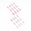 Rosenfarbene passende Linien Aufklebenägel Falsche Nägel Nagelkunst-Patch Nagelkunstprodukte tragen Direkte Lieferung