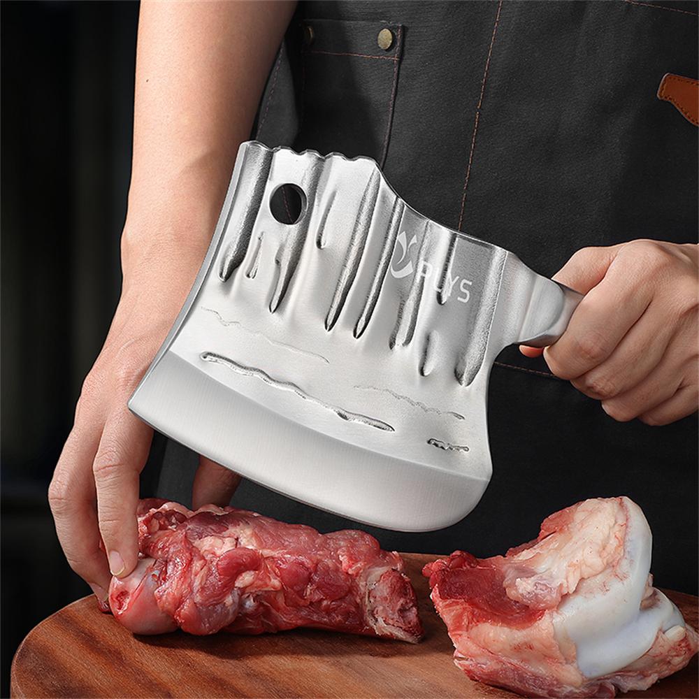 PLYS Chopper Heavy-Duty Stainless Steel Chef Knife Precision Cutting & Bone Chopping, Easy To Bone, Cut Turkey, Pumpkin