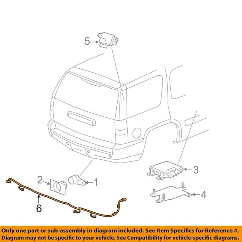 Rear Back Up Sensor Wire Harness 22899761 Car Repair Part for Suburban
