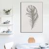 Feather Tree Neutral Dandelion Poster Minimalist Botanical Canvas Painting Print Wall Art Picture for Living Room Home Decor
