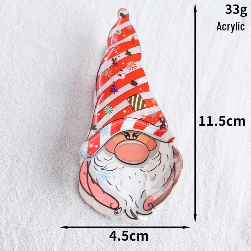 New Series: Christmas Hair Clips - Gingerbread Man Claw, Christmas Tree Shark, Candy Cane Hair Accessories