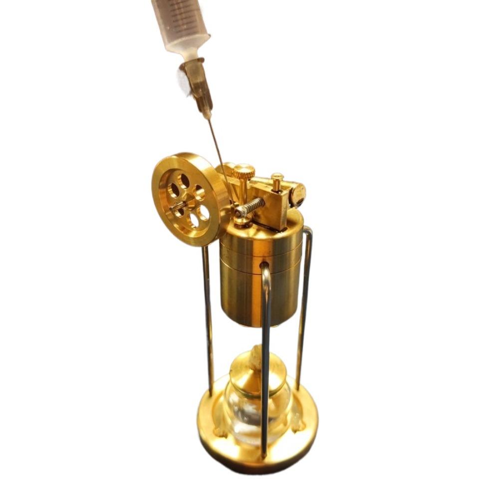 Steam Stirling Engine Mini Single Cylinder Metal Engine Model Gift Desktop Ornament Can Start A Mechanical Engine Model