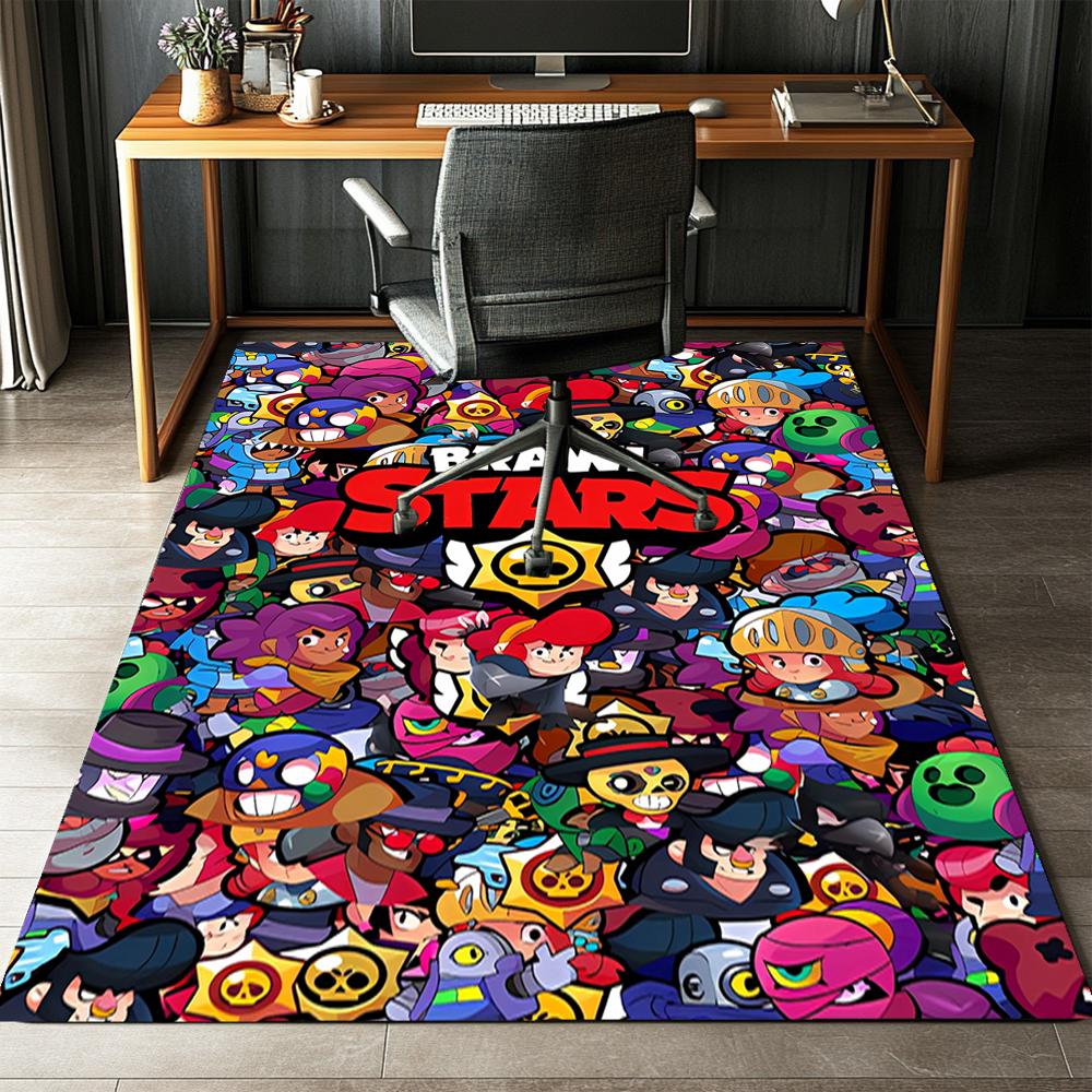 Brawl Stars Printed Carpet,Rug,for Office Chair Living Room Bedroom Kitchen Room Decor Gifts.