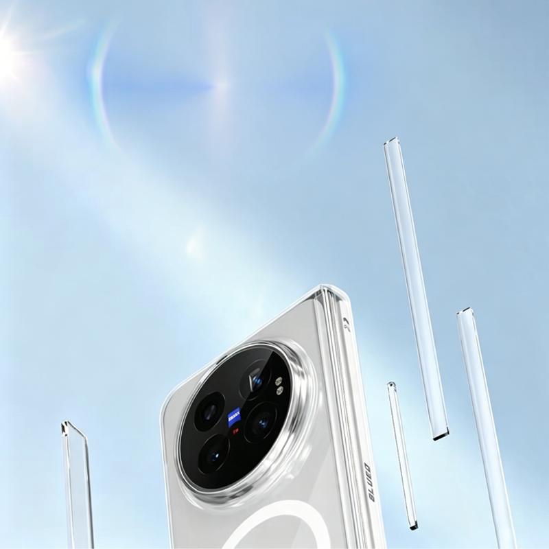 Blueo Hülle für Vivo X Fold 6 Kabelloses Laden Rückseitenabdeckung Hülle für VIVO X FOLD 6