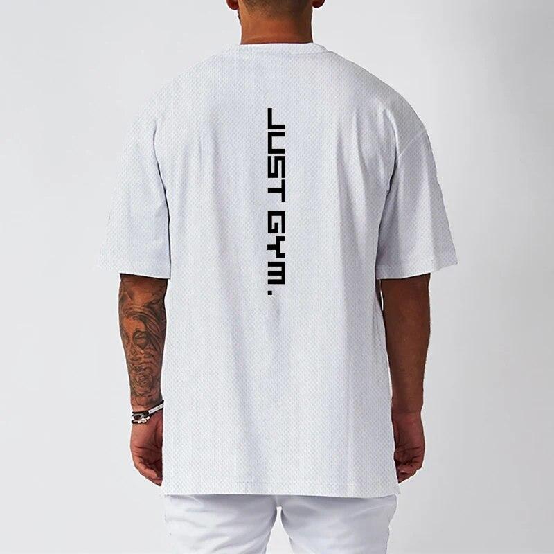 Muscleguys Summer Running Top Training Sweatwicking Quick Drying Half Sleeve Fitness and Leisure