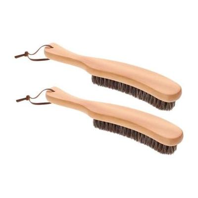 Dust Removal Horsehair Sweater Brush Felt Hat Brush Soft Bristle Multi-Purpose Cleaning Clothes Dust Removal Household Cleaning Goods Set of 2
