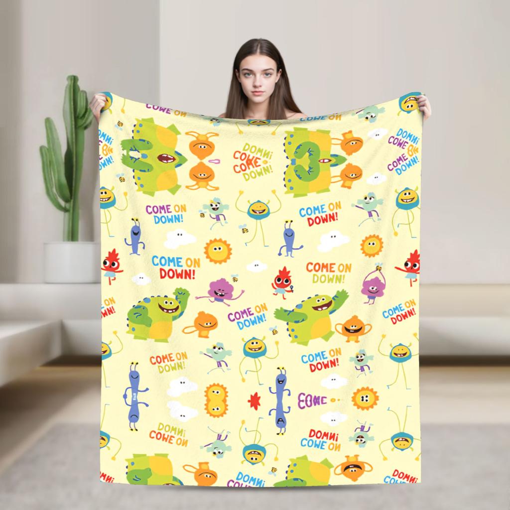 Warm Soft Blanket Picnic Finny the Shark Confetti Birthday Throw Blanket Super Simples Flannel Bedspread For Sofa Bed Cover