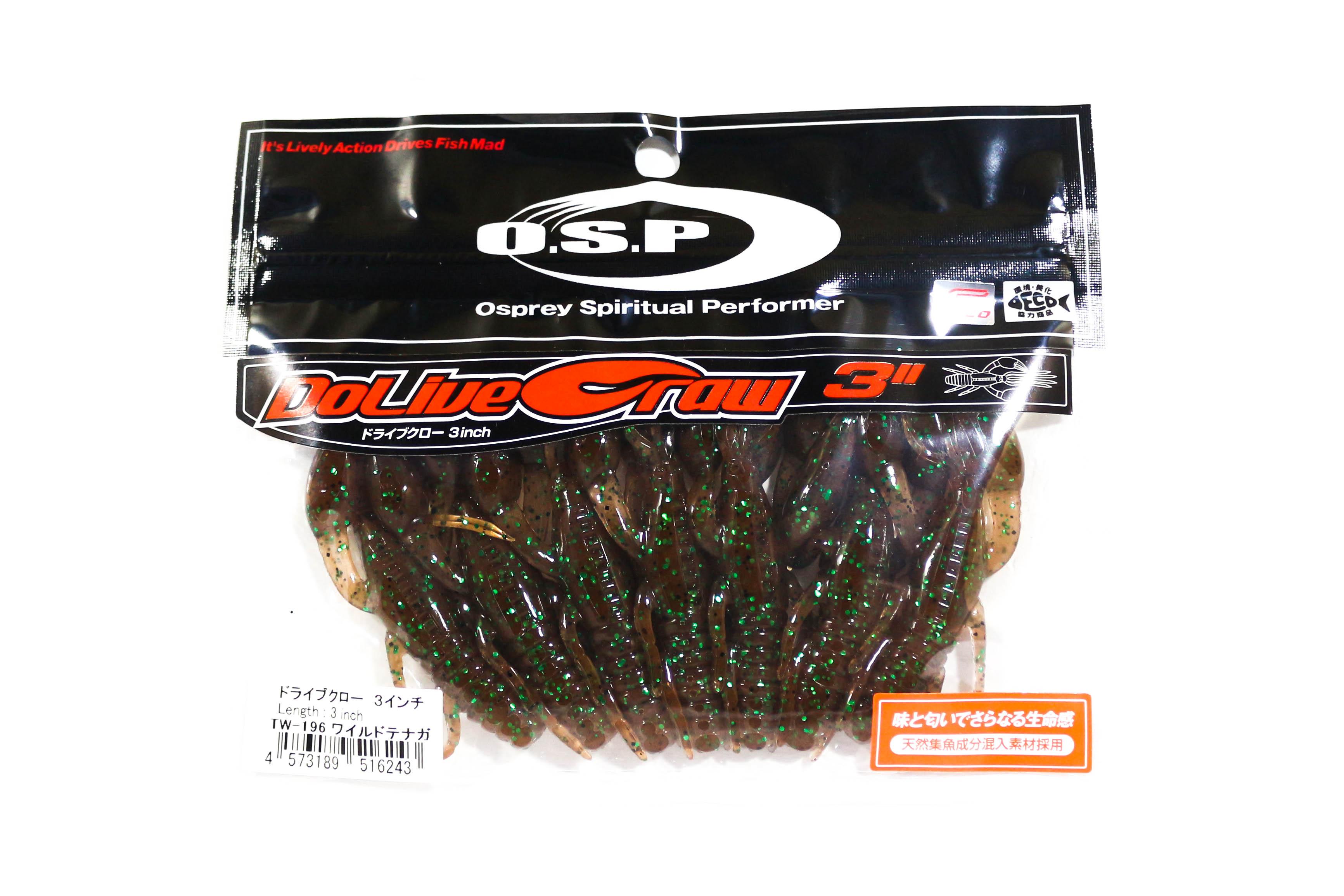 

OSP Мягкая Приманка Dolive Craw 3 дюйма TW-196 (6243)