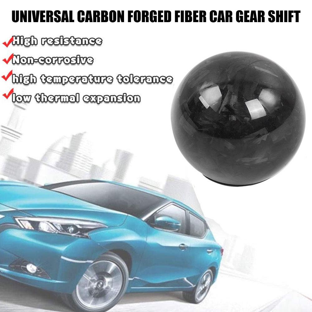 Universal Car Carbon Fiber Manual Gear Shift Knob Stick Shifter Knobs Shape Lever MT AT Gearstick Cylindrical Y2Q2