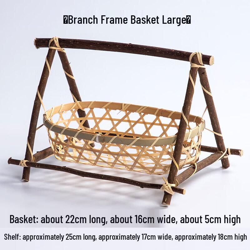 Hand-Woven Bamboo Multi-layer Serving Basket
