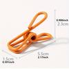 50pcs Colorful Portable Bag Sealing Clips, Clothespins, Snack Sealing Storage Clips, Metal Clamps, Kitchen Supplies