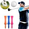 100pcs Plastic Golf Rubber Tee 68mm Golf Practice Tee Training Aids Professional Golf Tee  Outdoor