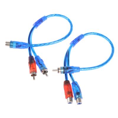 1 Stück Rca Stecker auf Buchse Splitter Stereo Audio Y Adapter Kabel Draht Stecker