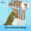 Automatic Parrot Feeder with Grain Hull Separation Function,Large Capacity Anti-Spill Food Dispenser for Birds