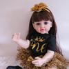 Silicone Reborn Baby Doll 55cm With Realistic Features For Collectors And Gift Giving