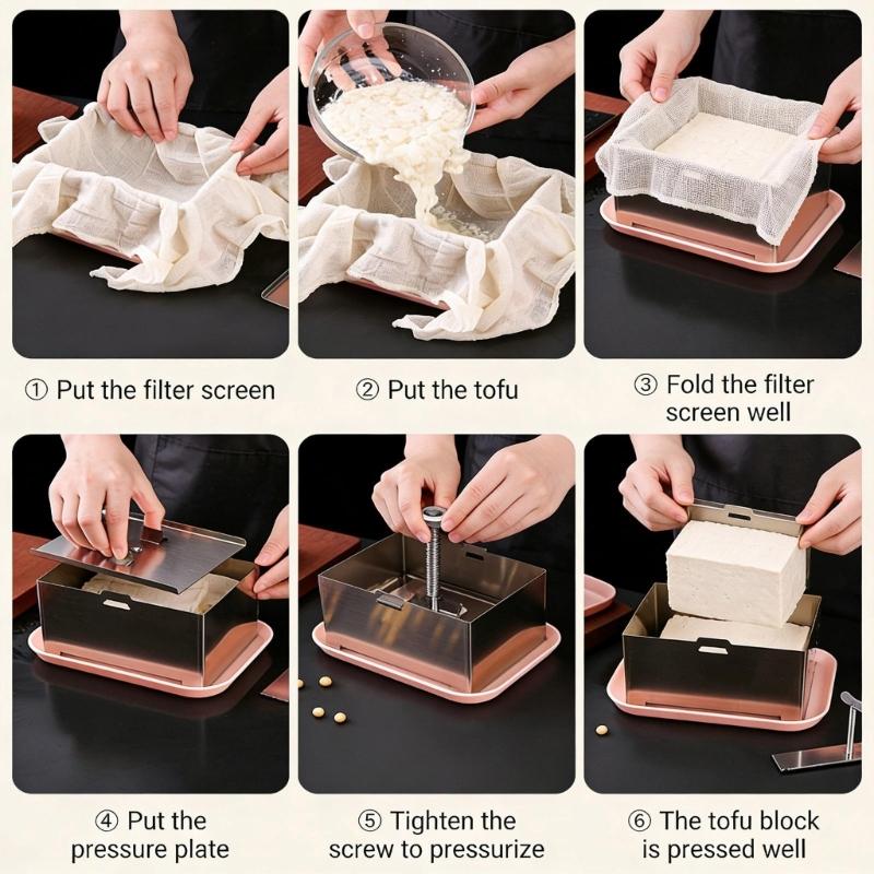 Easy Cleaning Wide Mouth Removable Designs Kitchen Gadget for Dairy and Bean Curd 304 Stainless Steels Yogurt Strainer