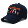 [Christmas] 1Pc Festive Christmas And Happy New Year Polyester Baseball Cap, 100% Polyester Woven Street Style Hat, Hand Washabl