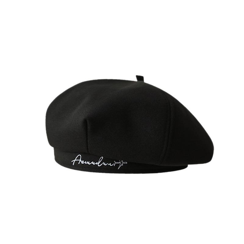Fall Winter Beret Hat For Women Slimming Face Octagon Cap British Vintage Literary Artist Hat Dark Academia Fashion Accessory