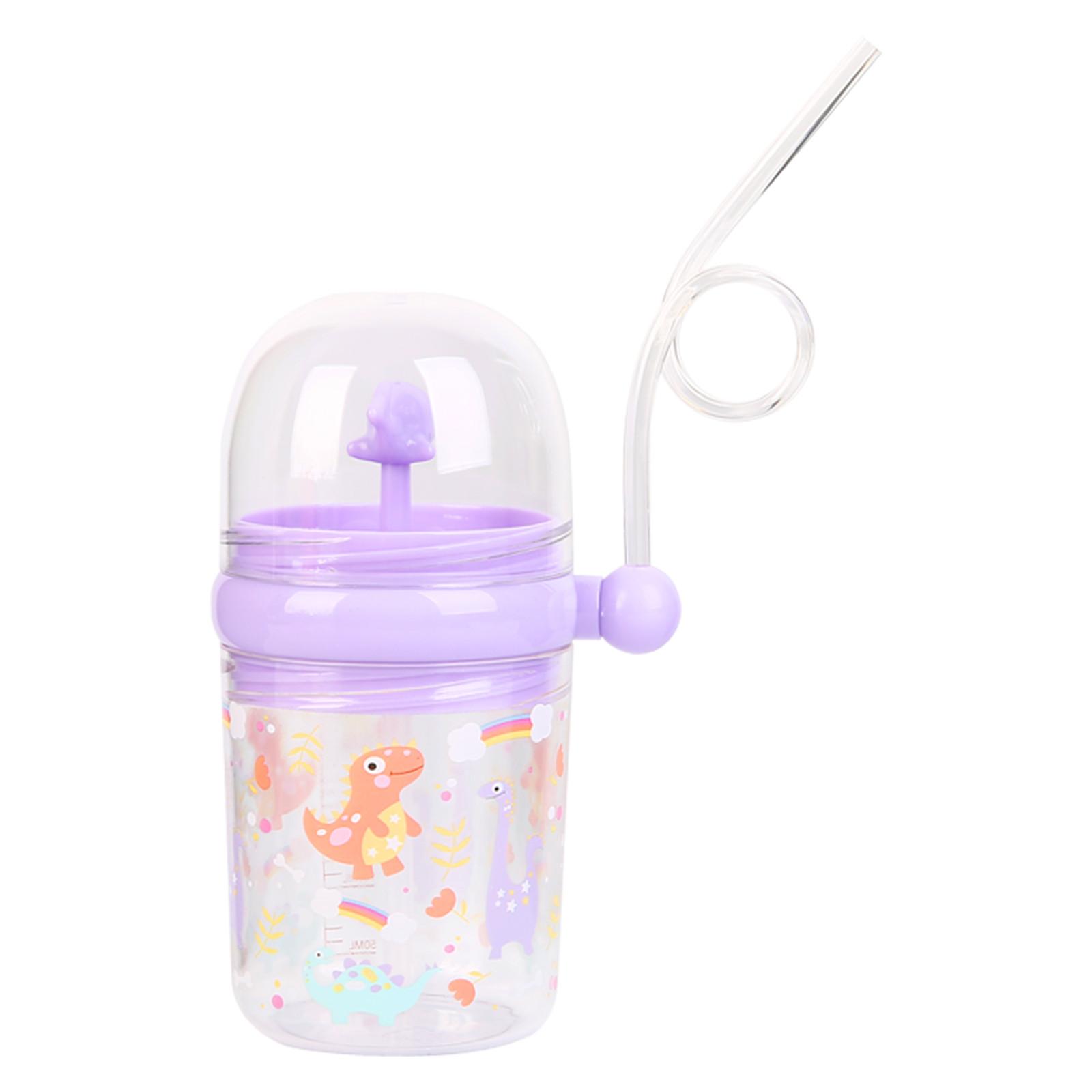 

Бутылка для воды с распылителем Kids Baby Sippy Cups Дорожная чашка с соломой и ремешком