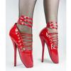 Fashion FHC 18CM Ballet High Heels,Women Pumps,Men Fetish Cross-dressing Shoes,Ankle Buckles Straps,Red,Leopard,Purple,Custom Colors