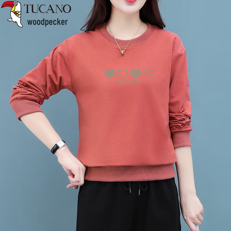 

Woodpecker Women s Round Neck Long Sleeve Sweatshirt XL