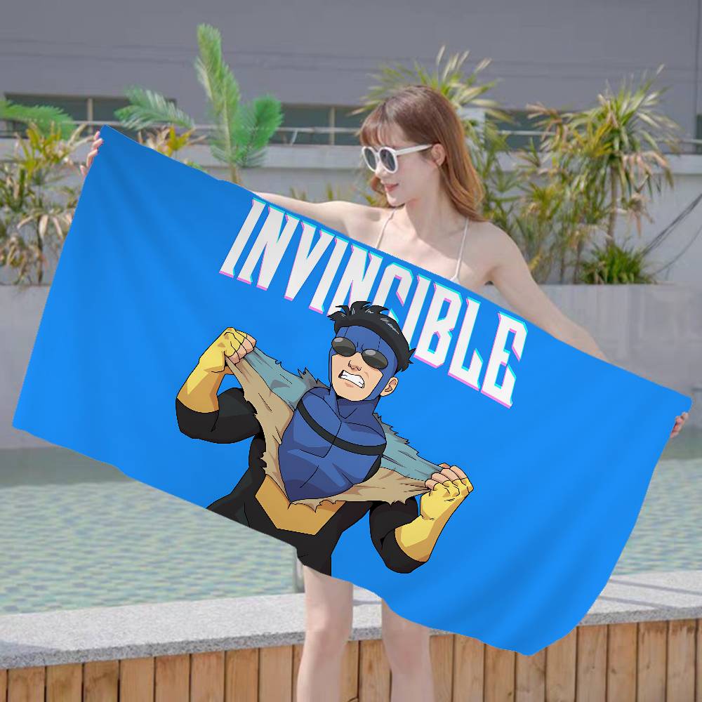 Animation I-Invincible Big Microfiber Beach Towels Quick Dry Towel Sand Beach Towels Pool Towel for Travel Swim Pool Yoga