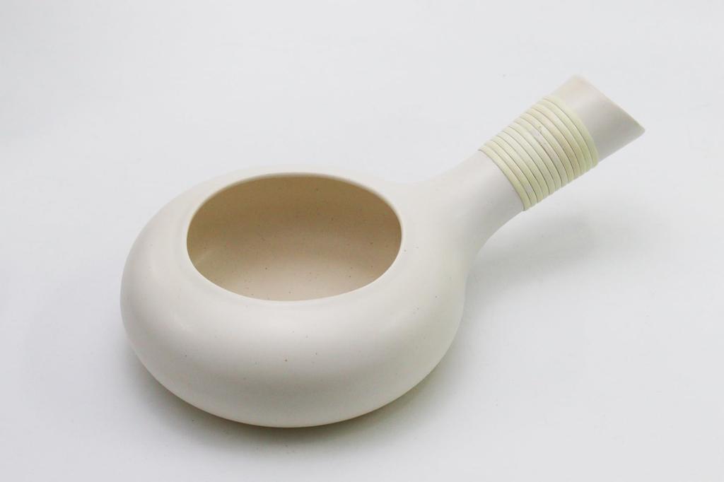 SP00182 Tokoname Ware Fujimaki Roaster, White (Pot, Pork, Frying Pan, Roasting Pan, Roaster, Horoku, Sesame Roaster)