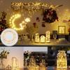 10M LED Fairy Silver Wire String Light Battery Box with Remote Control Wedding Garland Lamp Christmas Home Party Decoration
