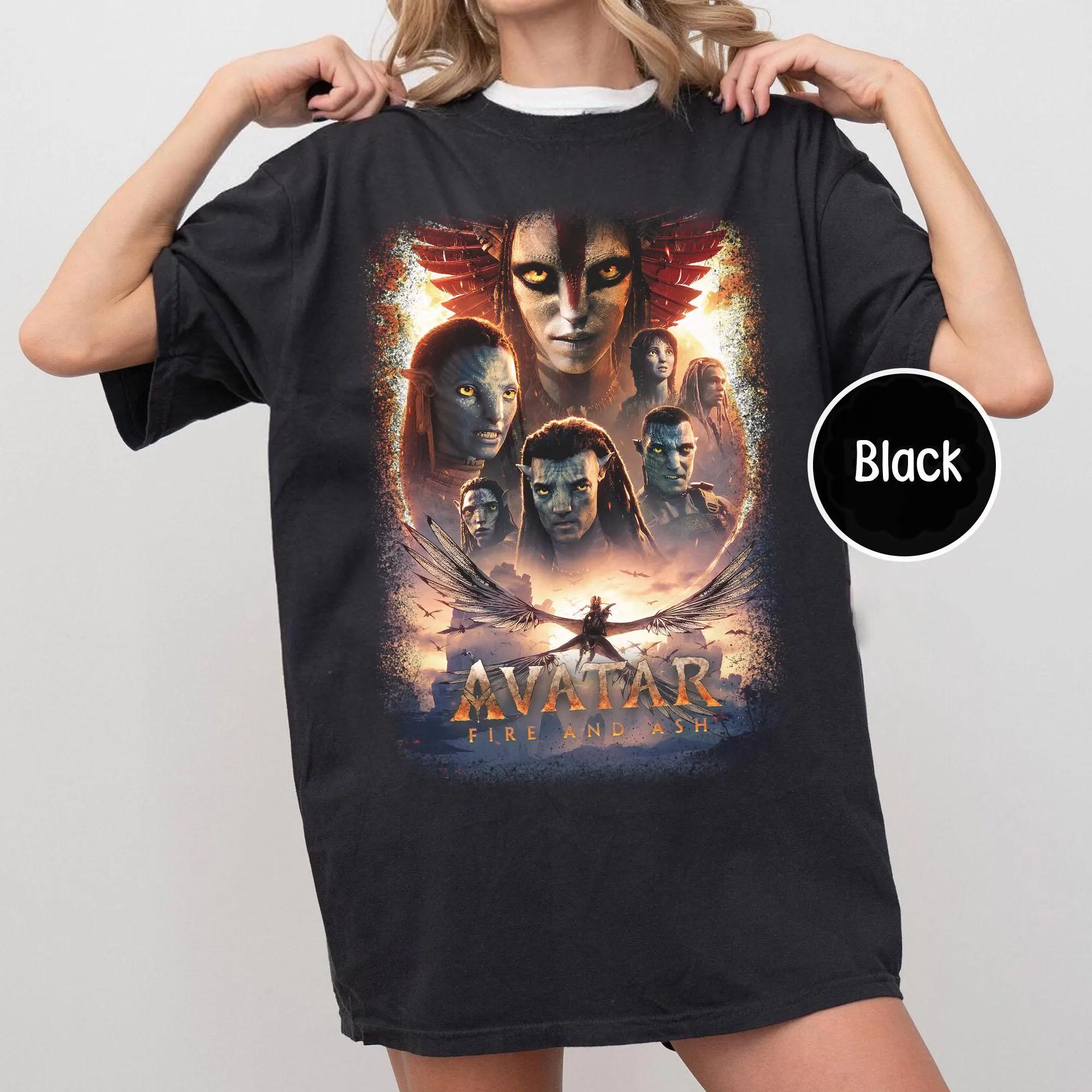 Футболка Disney Avatar Огонь и Пепел Comfort Colors Футболка Огонь и Пепел Футболка Аватар 3 Футболка для Любителей Фильма Аватар S