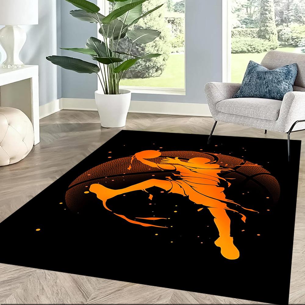 Dynamic Basketball Moves Floor Mats for Living Room, Bedroom and Room Decoration Are Suitable for Gifts.