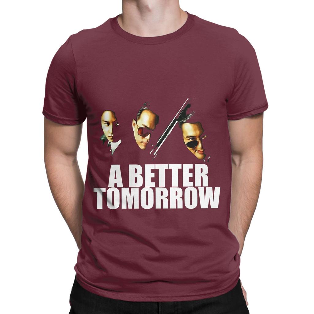 Chow Yun Fat John Woo Ti Lung Leslie Cheung Action Novelty 100 Cotton TShirt A Better Tomorrow Tops Tees For Unisex