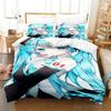 Anime Girls Hatsune Miku Weak Voice Duvet Cover Set HD Comforter Cover for Kids Bedding Sets Bedclothes Bedroom Decor