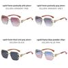 Square Frameless Sunglasses For Men And Women Uv400 Sun Protection